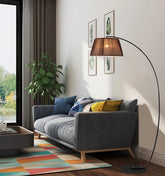 Curvey Black Floor Lamp size 180 cm